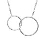 Collier 2 anneaux argent - La Petite Française