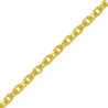 Chaîne maille forçat plaqué or 2.5 mm - 55 cm - La Petite Française