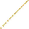 Chaîne grain de café plaqué or 4 mm - 50 cm - La Petite Française