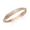 Bracelet jonc 3 anneaux 3 tons plaqué or - La Petite Française