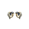 Boucles d'oreilles saphir Jeanne plaqué or - La Petite Française