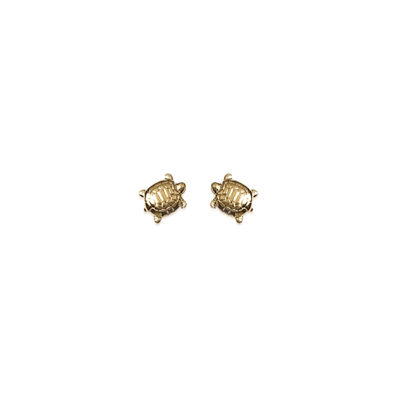 Boucles d'oreilles tortues plaqué or - La Petite Française
