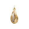 Pendentif noeud Antillais plaqué or et zirconium - La Petite Française