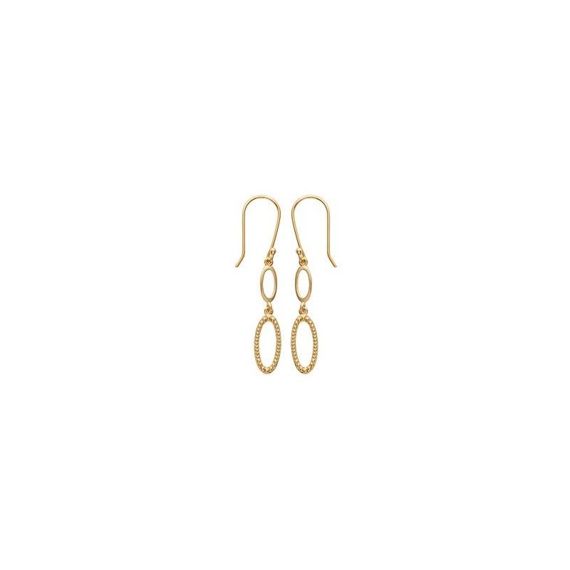 Boucles d'oreilles pendantes Manuella plaqué or - La Petite Française Boucles d'oreilles pendantes Manuella plaqué or - La Petite Française