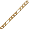 Bracelet maille figaro 1-3  plaqué or - 5 MM - 21 cm - La Petite Française