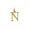 Pendentif lettre N plaqué or - La Petite Française