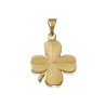 Pendentif trèfle à 4 feuilles plaqué or - La Petite Française