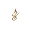Pendentif lettre Anglaise E plaqué or - La Petite Française