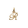 Pendentif lettre Anglaise R plaqué or - La Petite Française