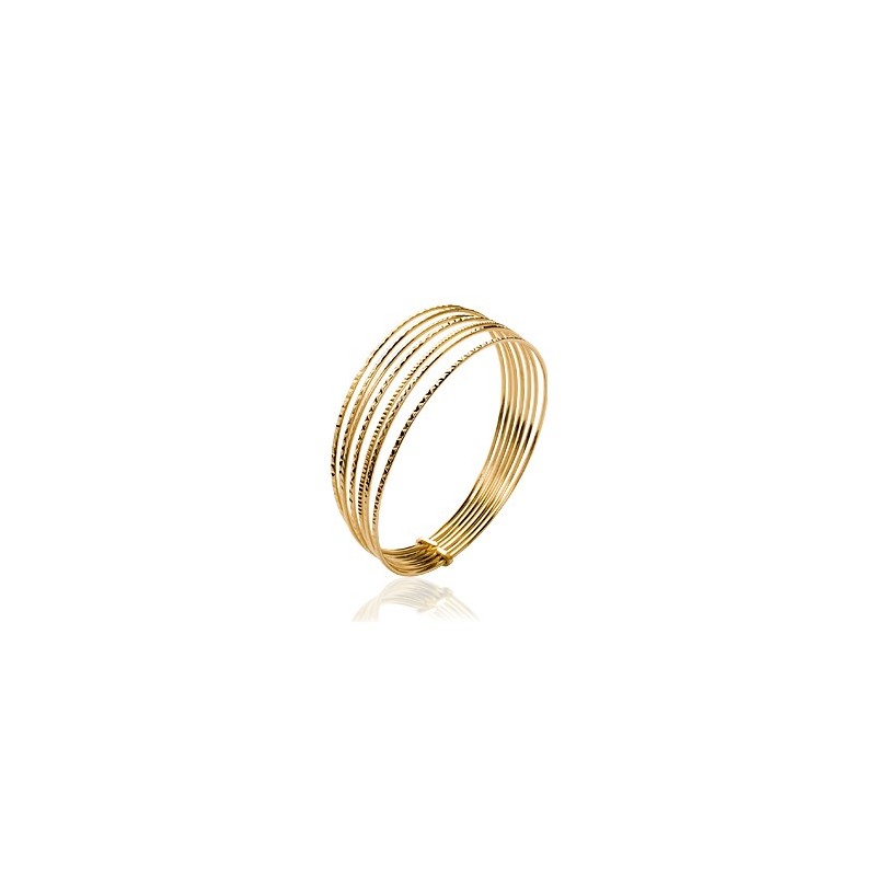 Bracelet jonc semainier plaqué or - La Petite Française Bracelet jonc semainier plaqué or - La Petite Française