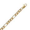 Bracelet maille figaro 1-3  plaqué or - 5 MM - 21 cm - La Petite Française