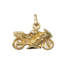 Pendentif moto plaqué or - La Petite Française