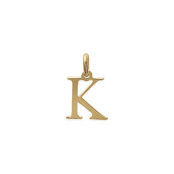 Pendentif lettre K plaqué or - La Petite Française