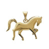 Pendentif cheval plaqué or - La Petite Française