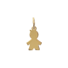 Pendentif petit garçon plaqué or petit modèle - La Petite Française