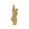 Pendentif Portugal plaqué or - La Petite Française