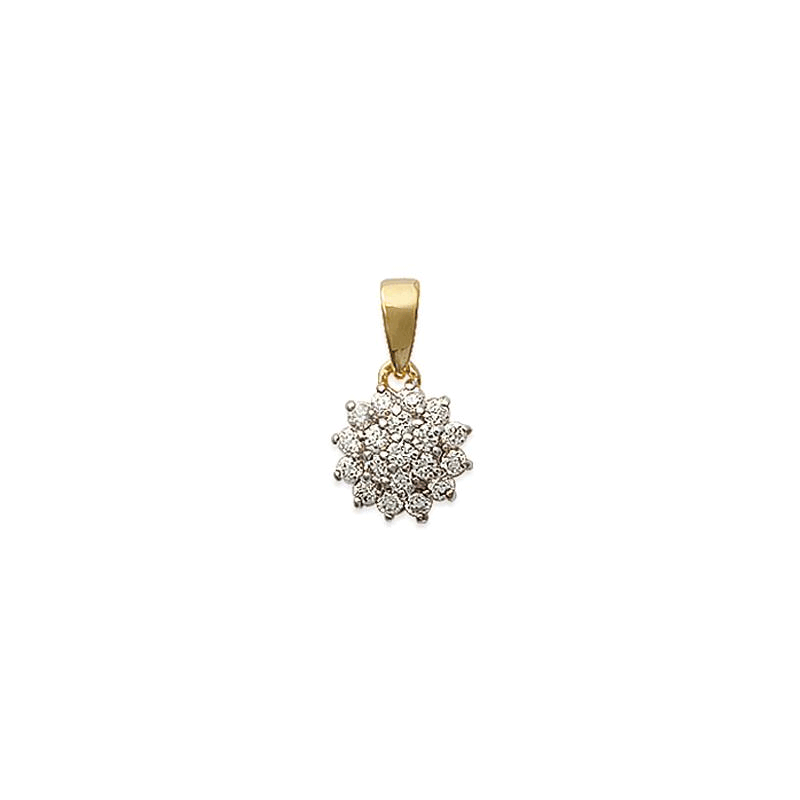 Pendentif fleur vintage plaqué or et zirconiums - La Petite Française Pendentif fleur vintage plaqué or et zirconiums - La Petite Française