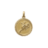 Pendentif sagittaire rond ciselé plaqué or - La Petite Française
