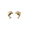 Boucles d'oreilles dauphin plaqué or - La Petite Française