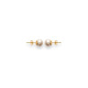 Boucles d'oreilles perle Majorque blanche  8 mm plaqué or - La Petite Française