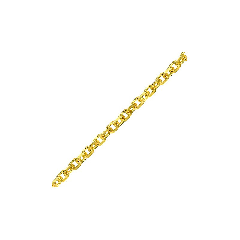 Chaîne de taille maille forçat plaqué or - 70 cm - La Petite Française