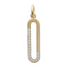 Pendentif Férina plaqué or - La Petite Française