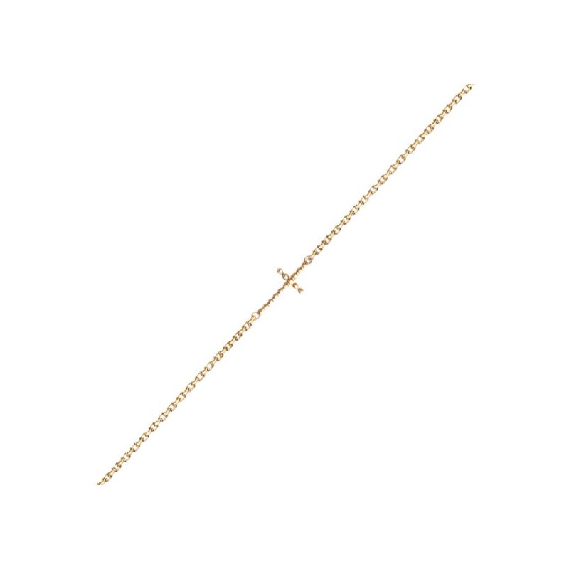 Bracelet croix plaqué or - La Petite Française