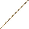 Chaîne Singapour plaqué or 1.9 mm - 45 cm - La Petite Française
