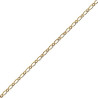 Chaîne maille figaro 1+1 plaqué or 1.4 mm - 38 cm - La Petite Française