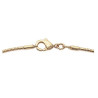 Collier câble oméga plaqué or 1.6 mm - 42 cm - La Petite Française