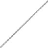 Chaîne forçat 1.45 mm - 38 cm argent rhodié - La Petite Française