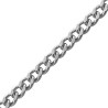 Chaîne gourmette 1.10 mm - 42 cm argent rhodié - La Petite Française