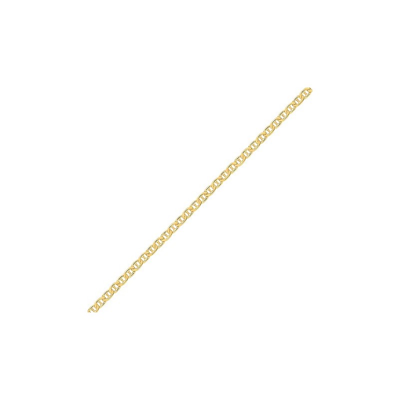 Chaîne marine battue 18 carats jaune 1.80 mm - 50 cm - La Petite Française Chaîne marine battue 18 carats jaune 1.80 mm - 50 cm - La Petite Française