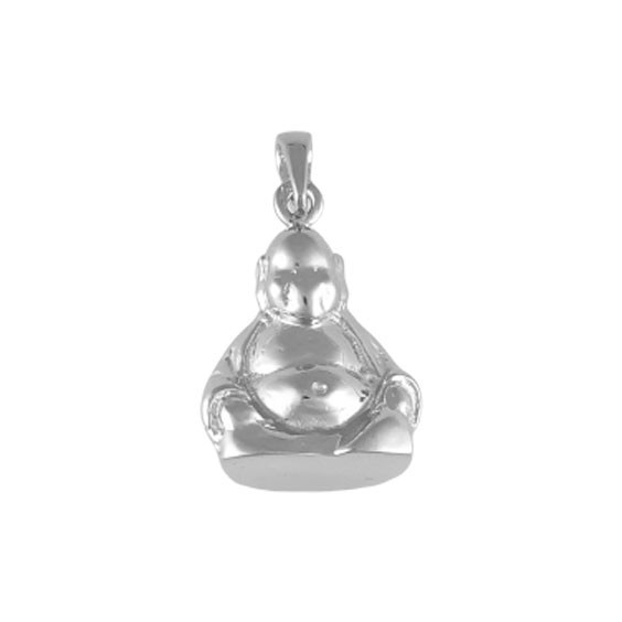 Pendentif Bouddha Or 18 carats gris - La Petite Française