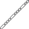 Chaîne maille figaro 1-3 - 1.5 mm - 45 cm argent - La Petite Française