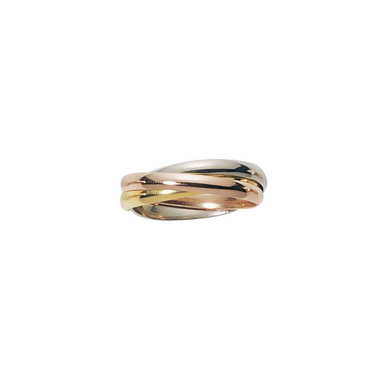 Alliance troix anneaux or 18 carats 3 ors - La Petite Française Alliance troix anneaux or 18 carats 3 ors - La Petite Française