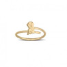 Bague réglable chat plaqué or - La Petite Française