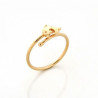 Bague réglable dauphin plaqué or - La Petite Française