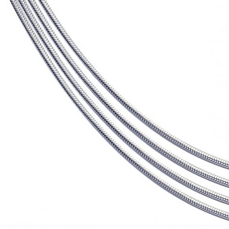 Collier 4  fils argent - La Petite Française