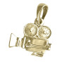 Pendentif caméra plaqué or - La Petite Française