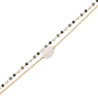 Bracelet double rang Miyuki et pierre de lune plaqué or