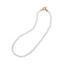 Collier perles de Majorque en plaqué or - 6 mm