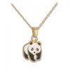 Collier panda plaqué or - La Petite Française