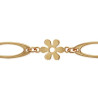 Bracelet fleurs plaqué or - La Petite Française