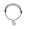 Bracelet cordon tête indien argent - La Petite Française