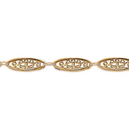 Bracelet filigrane en plaqué or - La Petite Française