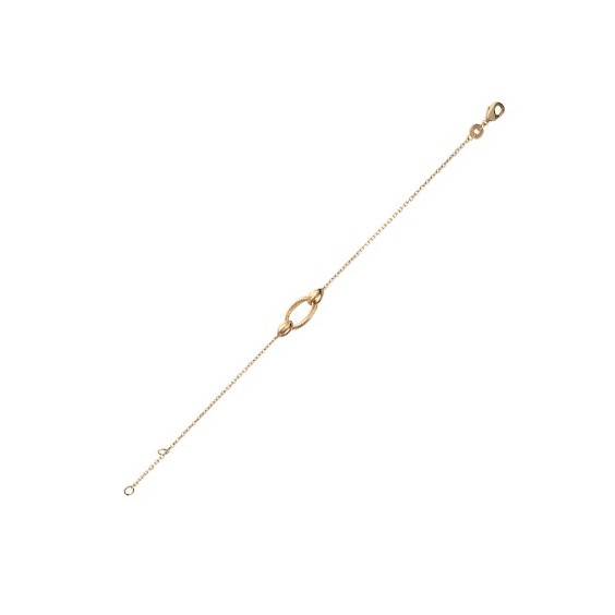 Bracelet multi-ovales en plaqué or - La Petite Française