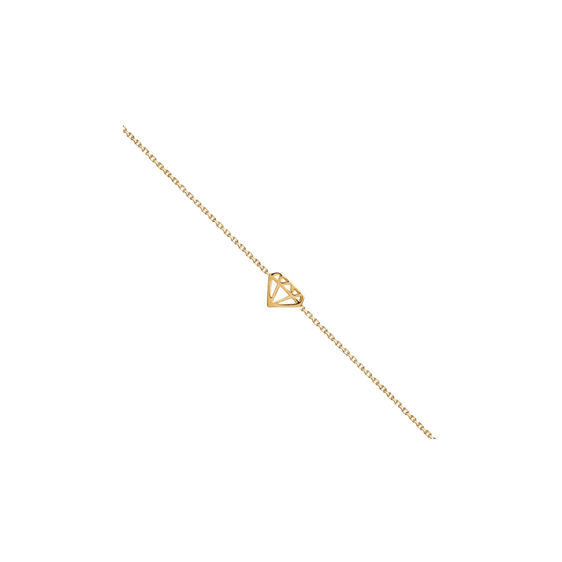 Bracelet diamant découpé plaqué or - La Petite Française Bracelet diamant découpé plaqué or - La Petite Française