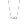 Collier infini argent et zirconiums  - Bijouterie La Petite Française