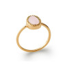 Bague Sophie plaqué or et pierre Quartz rose - La Petite Française
